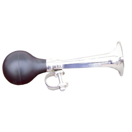 Bicykel TRUMPET klaksón na bicykel chróm, dĺžka 21 cm DUNLOP