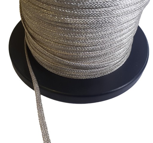 Ploché pocínované medené opletenie 5x1mm 5mm pre reproduktory CarAudio