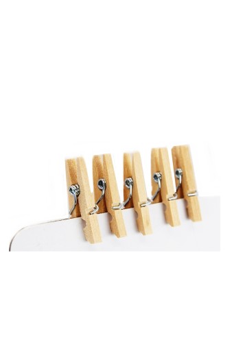 MINI HODINY DREVENÉ PRÍRODNÉ 2,5 CM 30 KS