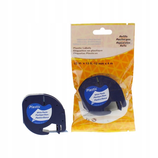 DYMO LetraTag páska 12mmx4m biela 91201 plast