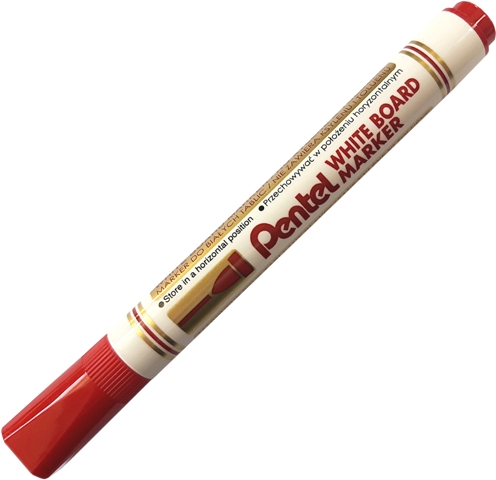 Pentel červený fixovateľný za sucha 1 ks.