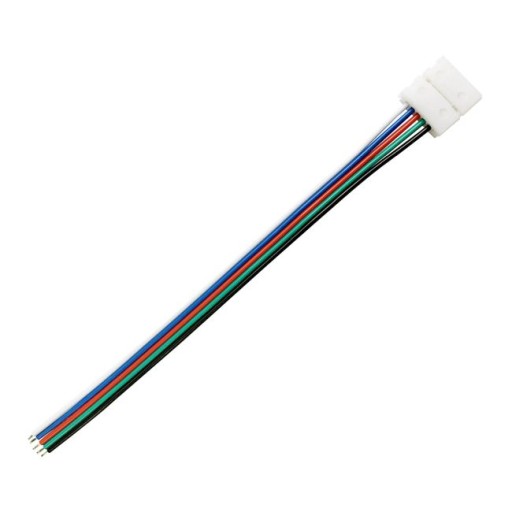 Napájací konektor pre RGBW LED pásiky 10mm 5pin jednostranný 12-24V DC 3A