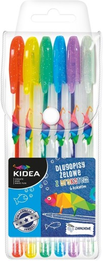 GÉLOVÉ PERÁ S VÔŇANÝMI GLITRÁMI 6 FARIEB KIDEA