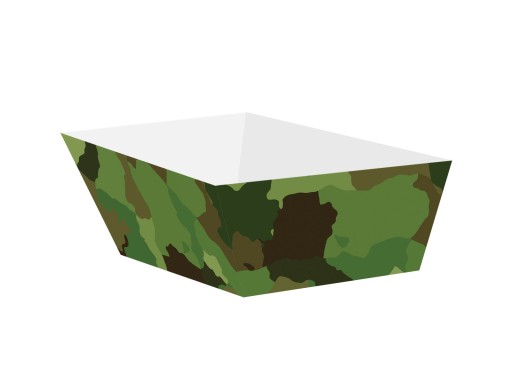 CAMO MILITARY CHIPS BOXES dekorácia 4ks C