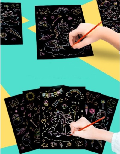 KNIHA MALOVANIA SCRATCRAT BOOK 2V1 JEDNOROŽEC