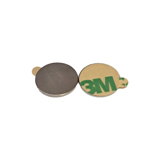Neodymový magnet 15x1 mm s 3M lepiacou páskou 10 ks