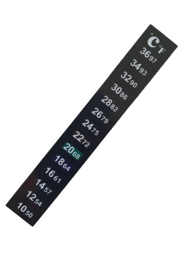 Samolepiaci sudový teplomer 10-36C LCD samolepkový teplomer