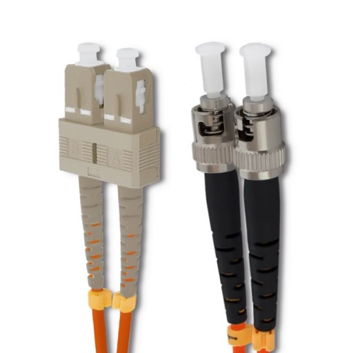 Qoltec SC/UPC - prepojovací kábel z optických vlákien ST/UPC | Multimode | 50/125 | 1 m