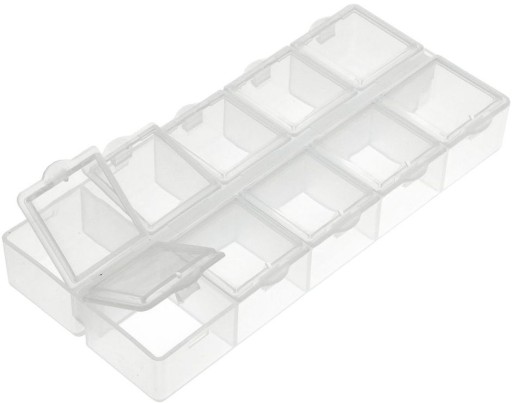 Organizér s 10 samostatnými priehradkami 13,3x6x2,1cm OR8
