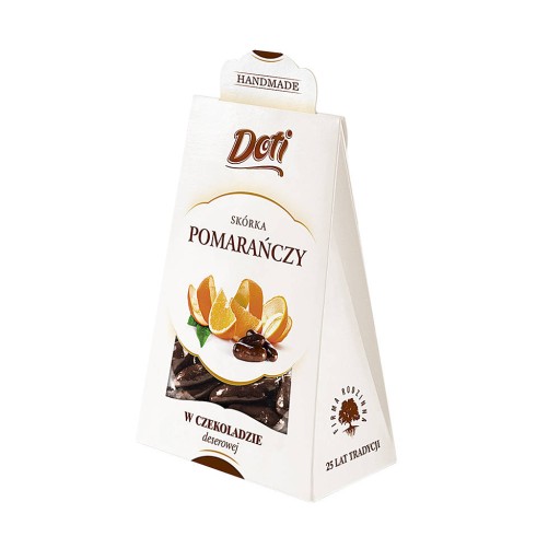 Pomarančová kôra vo vrecúšku Premium z tmavej čokolády Doti 100 g