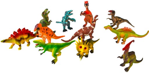 LT268 VEĽKÁ SADA 12 FIŠTÍK DINOSAUROV LANDTOYS