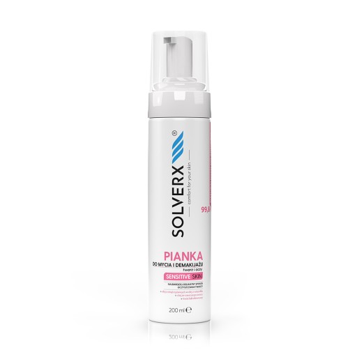SOLVERX Sensitive pena na odličovanie 200ml