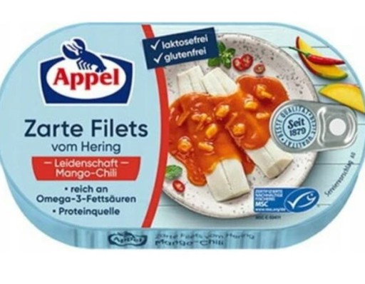 Filety zo sleďov s mangom a čili omáčkou Appel 200g