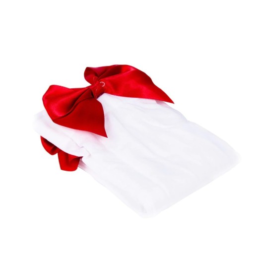 Biele pančuchy s mašličkami, klasické