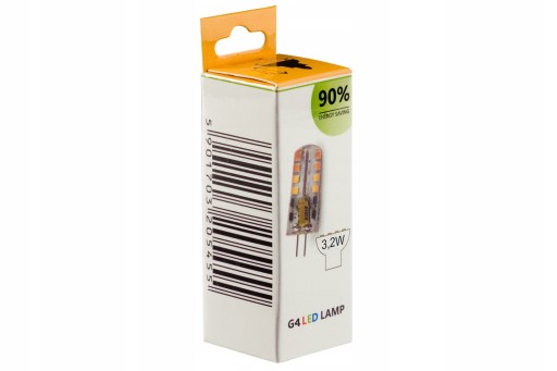 G4 LED žiarovka 320lm 3,2W 12V DC SILIKON NEUTR