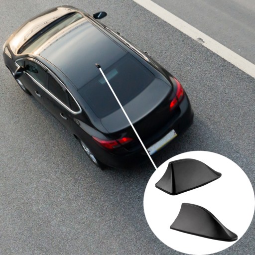 AUTO ANTENNA STRECHA SHARK FINS SHARK SHARK RADIO FM BLACK