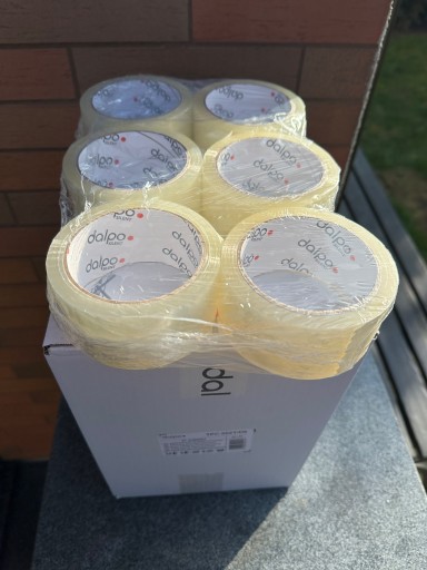 Bezfarebná baliaca páska DALPO 48x60 tichá odvíjacia akrylová tichá 48/60r