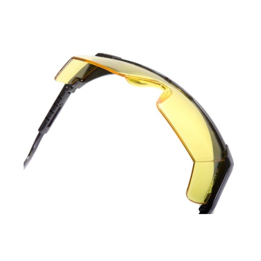 ŽLTÉ NASTAVITEĽNÉ OCHRANNÉ OKULIARE, MECHANICKÁ ODOLNOSŤ.