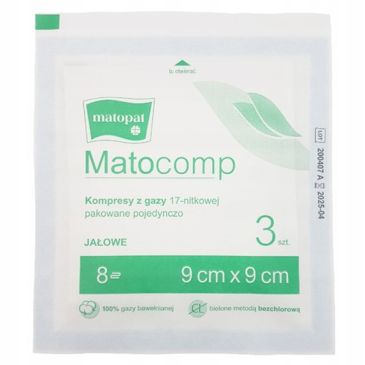 STERILNÉ MERACIE KOMPRESY 9x9 GAUGES NALLEY EYES 3 ks