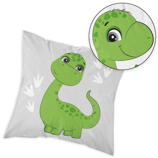 MAYA MOO obliečka na vankúš Dinosaury 40 x 40 cm zelená (4285A1)