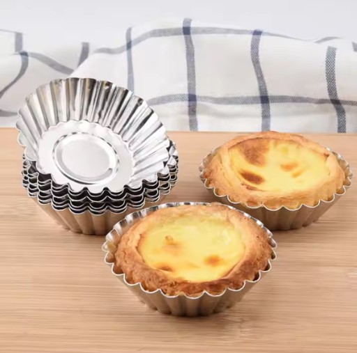 Formičky na cupcaky, muffiny, tartaletky, veľké, priemer 8 cm, 10 ks.