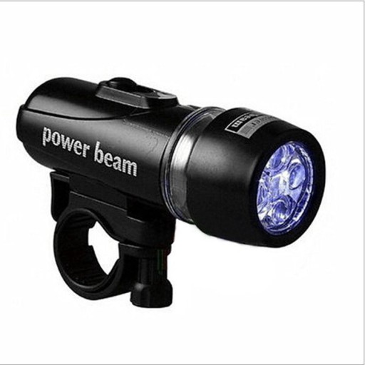 PREDNÁ LED LAMPA NA BICYKEL + DRŽIAK NA FĽAŠU