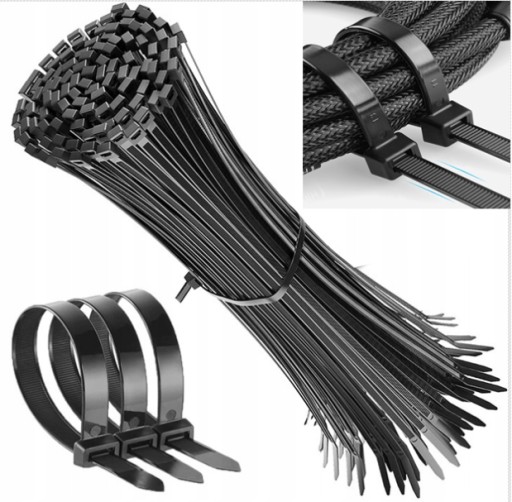 VIAZAČ KABEL na káble KABELOVÝ VIAZAČ ČIERNA 3,6x140 100 ks