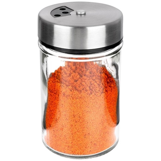 Kuchynská nádoba SPICE so sitkom, sklenené sitko na korenie, 100 ml