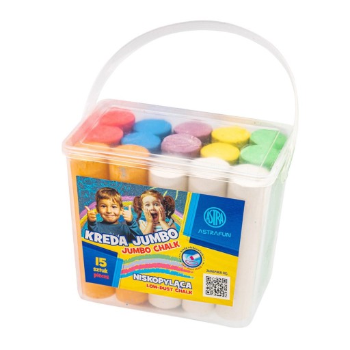 Jumbo krieda ASTRAFUN Bucket 15 ks