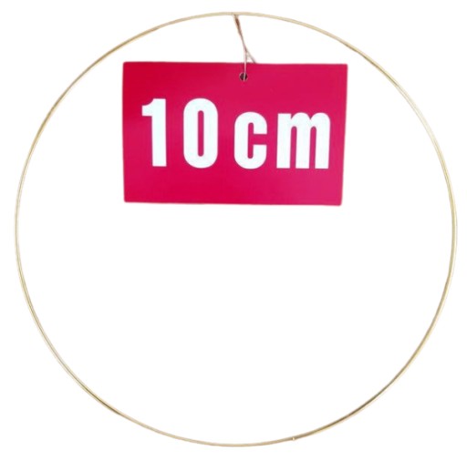 ZLATÝ prsteň/ráfik na lapače snov a makramé 10 cm