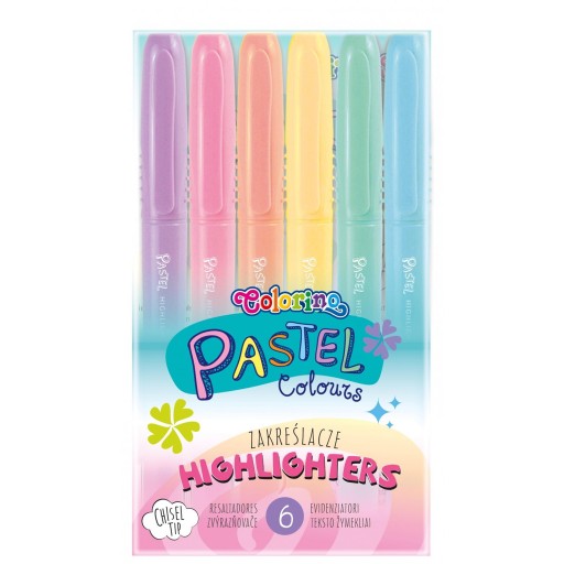 COLORINO PASTELOVÉ ZVÝRAZŇOVAČE 6 FARIEB VÝLETOV