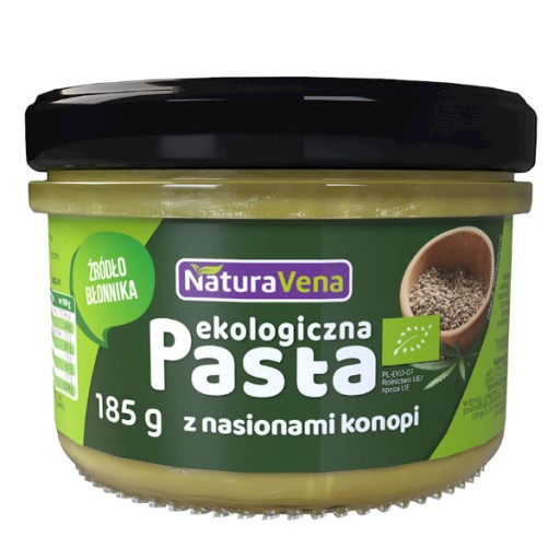 Pasta z konopných semienok s cícerom a špenátom BIO 185g