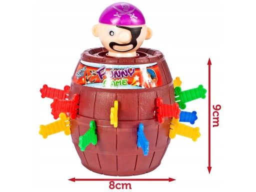 Arkádová hra Pirate BARREL Crazy Pirate POPPING OUT Sabres