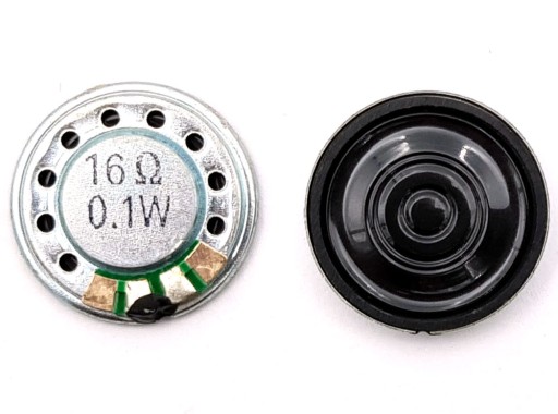 miniatúrny reproduktor 2cm 20mm 0,1W 16ohm