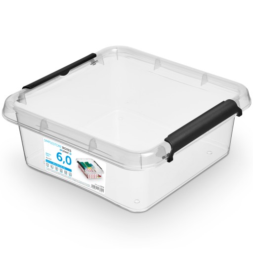 PLASTOVÝ KONTAJNER S VÍKOM ÚLOŽNÝ BOX 6L