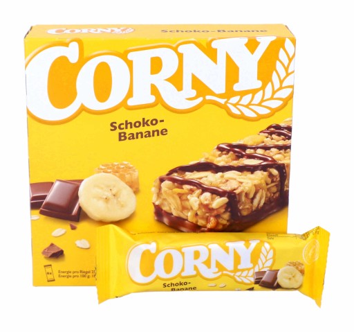 CORNY Banánová čokoládová energetická tyčinka 6 kusov