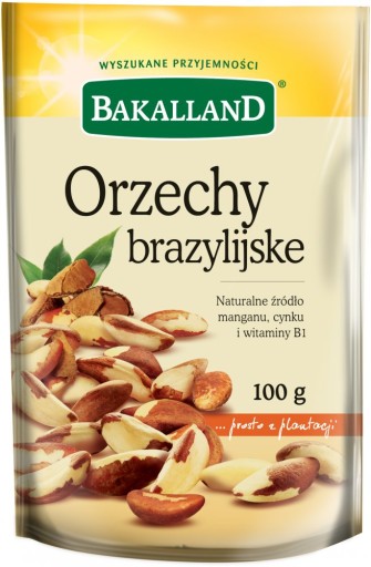 BAKALLAND Brazílske orechy lúpané celé 100g