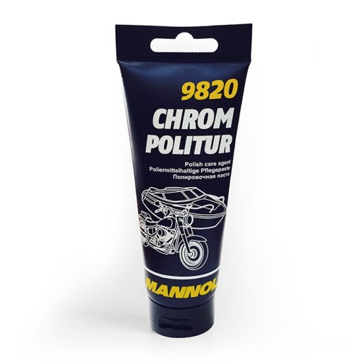 MANNOL CHROME POLITUR PASTE 100G 9820 ČISTIACA CHROMOVÁ ÚDRŽBA