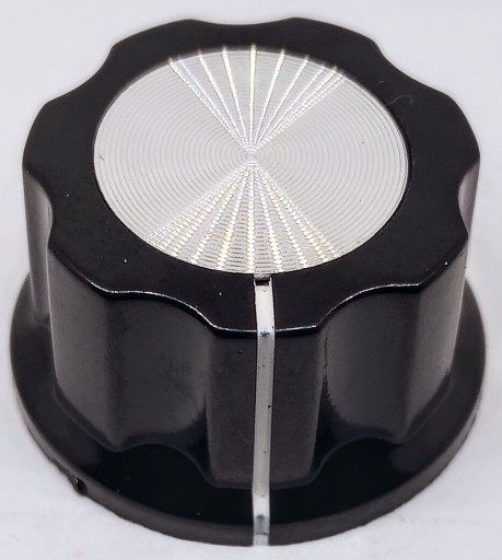 GOMBÍK POTENCIOMETRA S ALU KRYTOM -26MM
