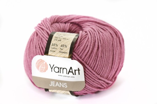YARNART JEANS priadza 65, tmavý vres