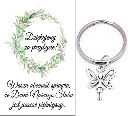 ĎAKUJEME HOSTOM DARČEK SVADOBNÝ ANJEL KĽÚČOVKA SPOMIENKY