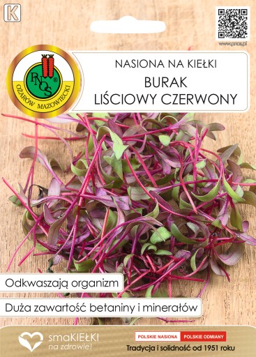 Semená klíčkov červenej listovej repy 10g