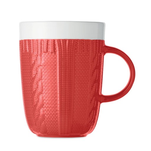 VIANOČNÝ JUMPER ZIMNÝ HRNČEK 310 ML červený