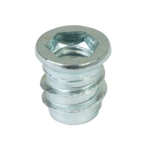 10x nástrčná skrutka M8 x 15 mm, dvojzávitová, skrutkovacia, drážkovaná skrutka do dreva
