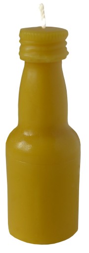 Sviečka BOTTLE vyrobená z včelieho vosku S006 prírodný