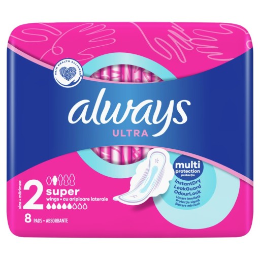 VŽDY ULTRA SUPER PODLOŽKY S KRÍDLAMI 8 KS