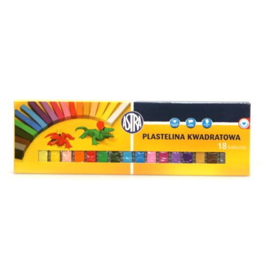 PLASTICINE ASTRA 18 COLORS NÁMESTNÁ ŠKOLA