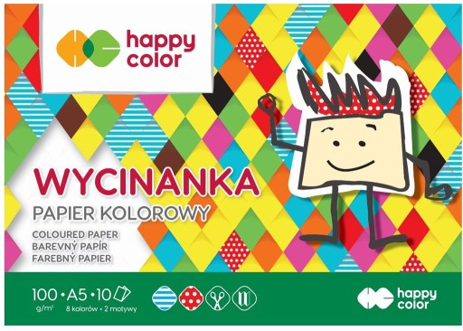 REZNÝ BLOK A5/10K 100G HAPPY COLOR, GDD