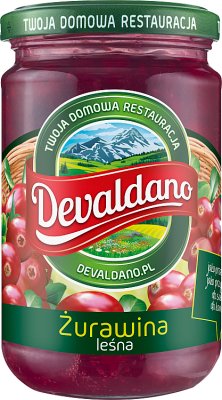 DEVALDANO Lesné brusnice v tégliku 290g