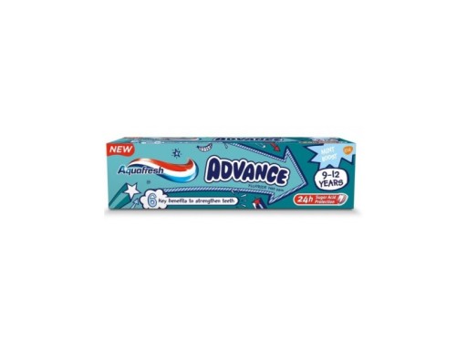 Mätová zubná pasta pre deti 9-12 rokov Advance Aquafresh 75 ml